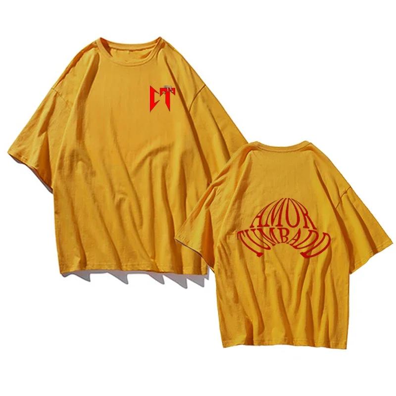 Men's Loose Fashion Pattern Summer Short Breath Solid Color T-shirt Pure Cotton European Fashion Casual Men's Top