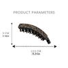 Acetic Acid Acetate Banana Clip Large Size Retro Leopard Print Hair Clip Hair Accessories Korean Style Vertical Clip Girl