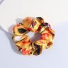 European & American Halloween Sausage Digital Print Satin Hair Tie - High Elasticity Hair Accessory