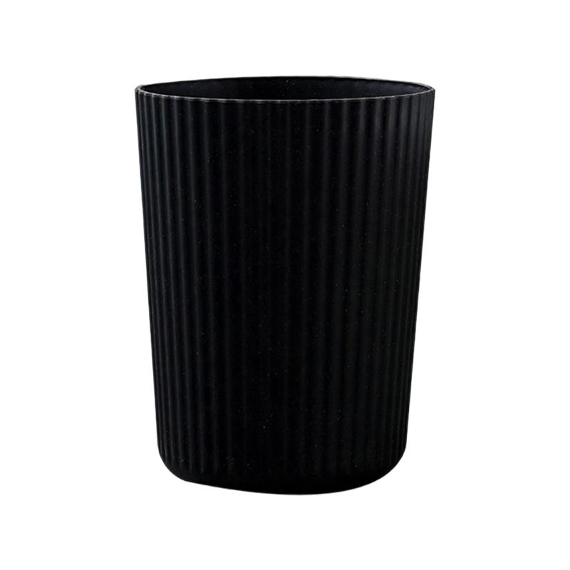Household Trash Bin With Striped Pattern For Kitchen Bathroom Office Space Saving Small Waste Can for Home Use