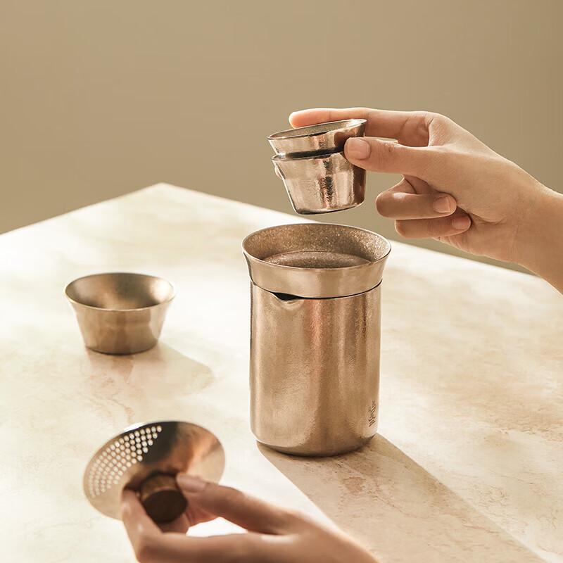 Mingzhan Pure Titanium Portable Travel Tea Set