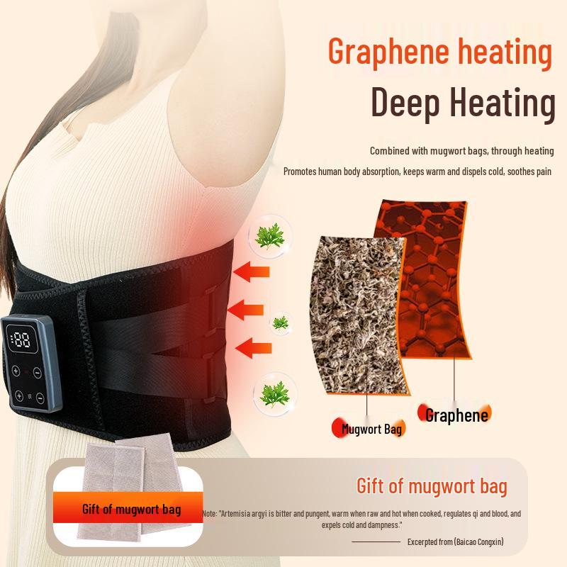 Cross-Border Smart Waist Massager with Bionic Spine Support and Moxa Heating