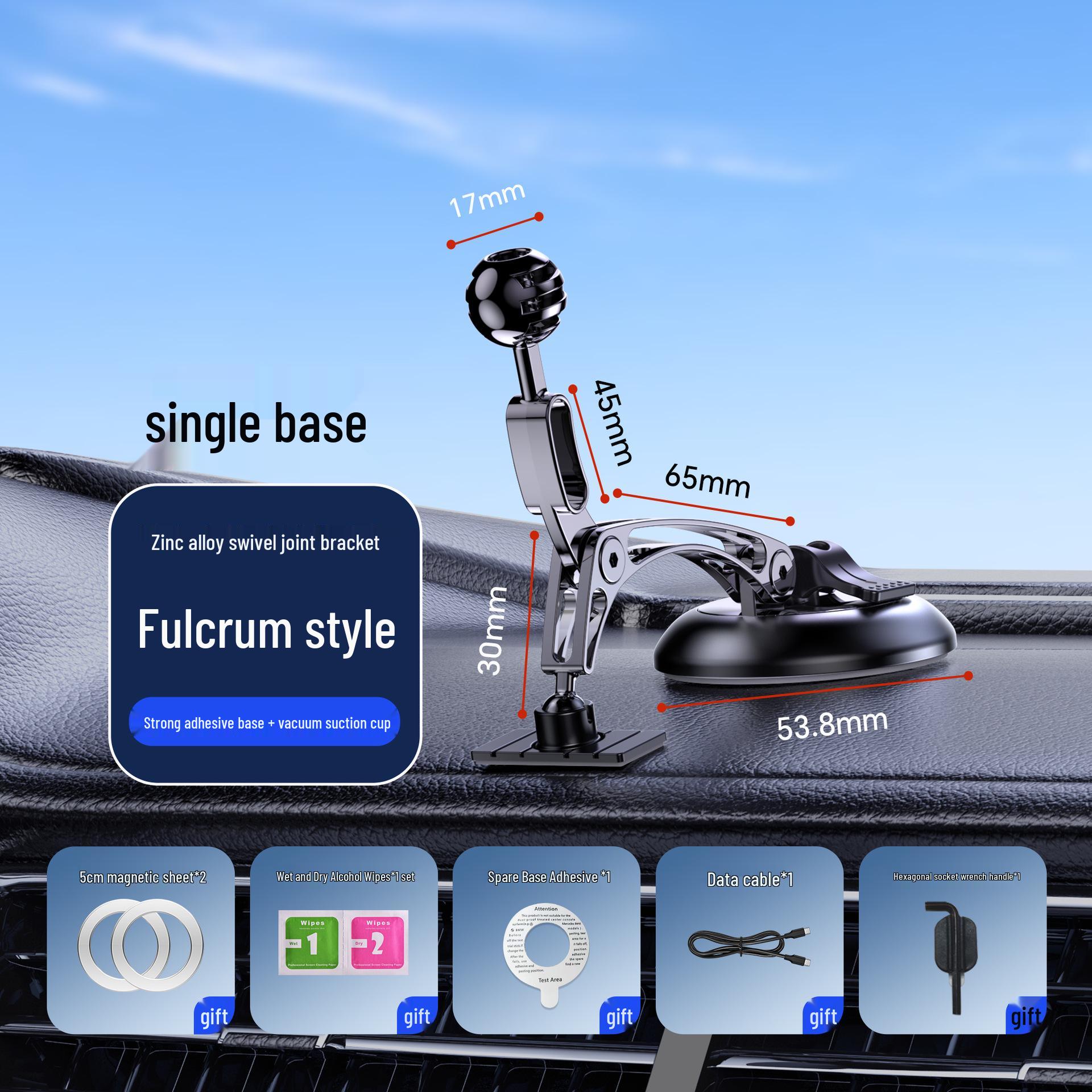 Magnetic Wireless Car Charger & Phone Holder with Strong Adhesion and Heat Dissipation