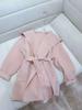 Dalian NSS Autumn/Winter Women's Hooded Loose Fit Double-Sided Cashmere Wool Coat