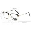 Photochromism Reading Glasses HD Anti Blue Light Glasses Fashionable Full Frame Transparent Presbyopia Glasses Glasses for Men