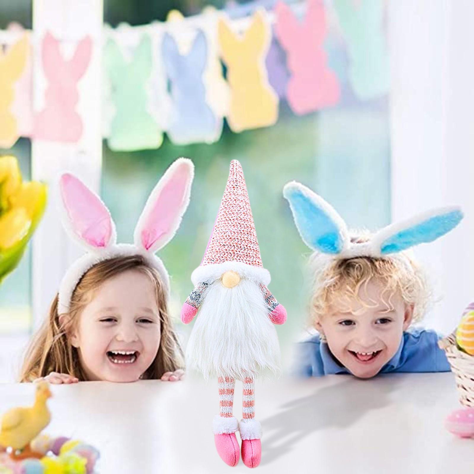 

Пасхальный мультяшный кролик в форме милой безликой куклы, украшения, украшения