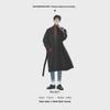Men's Korean Style Long Woolen Windbreaker Coat