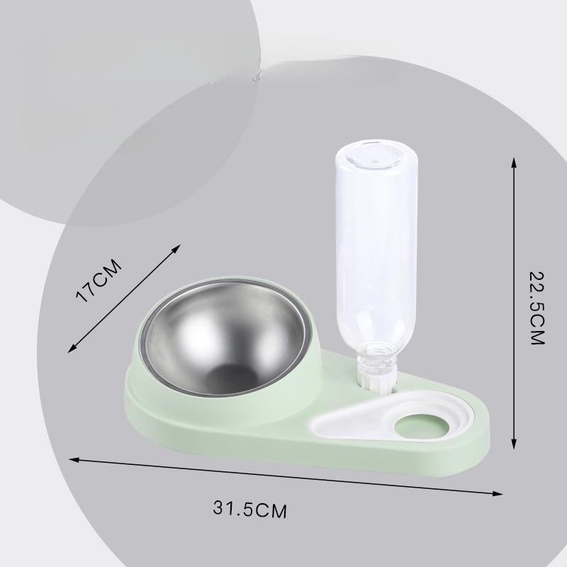 1 PCS Cat Bowl Pet Feeder Dog Cat Food Bowl And Water Dispenser Double Bowl Large Capacity Feeder Dish