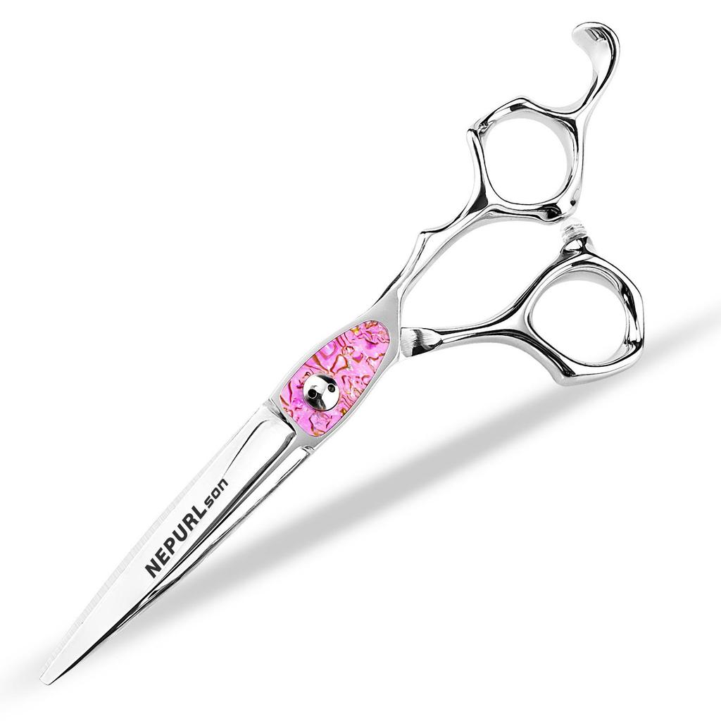 6.0-Inch Napsen Hairdressing Barber Scissors - Straight & Thinning Shears