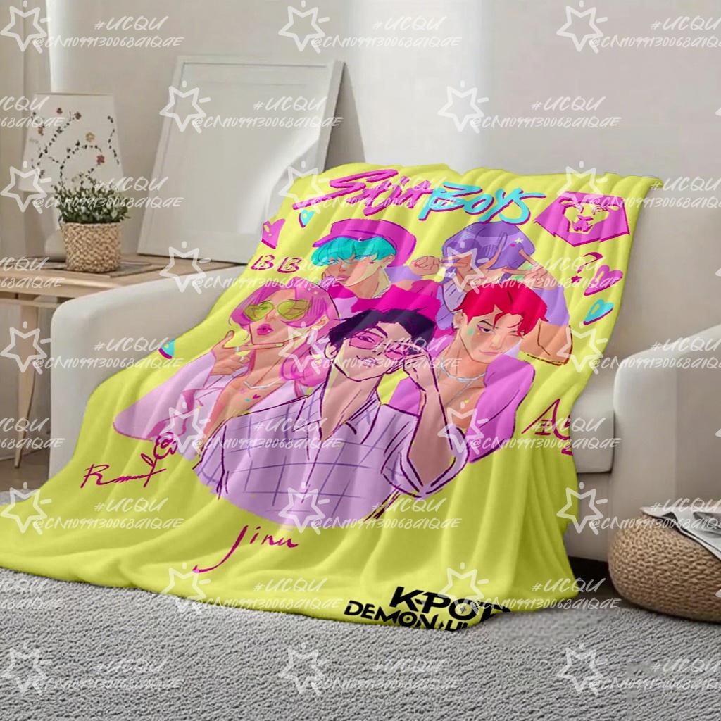 K-pop Demon Hunters Huntrix Saja Tiger Blankets Quality Winter Warm Throw Blanket Girls Boys Gifts Bed Blankets Christmas Gifts