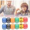 Rock Paper Scissors Dice Set, 6pcs Game Dice With 6 Sides 6 Colors, 20mm Decision Dice For Adults, Kids And Family Party Games