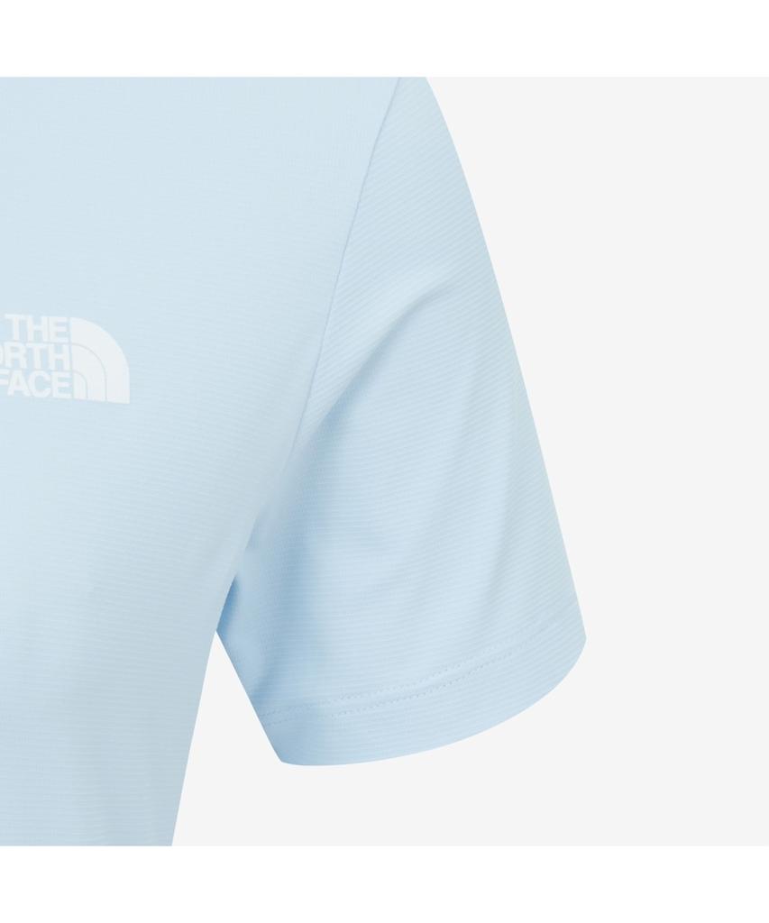 Noseupeiseu Nt7Ks30C Women'S Ice Flex Short Sleeve Zip Tee Light Blue