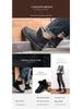 Men's Classic Leather Snow Boots - Thick Velvet, Cold-Proof, Waterproof, Short Winter Cotton Shoes