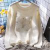 Sweater for Women Autumn Winter Thickened Pullover Warm Knitted Stretchy Long Sleeve Oversize Jumper Tops
