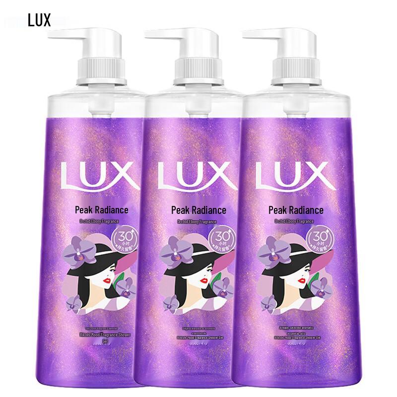 Lux Dark Orchid & Ebony Mood Fragrance Shower Gel (700ml x 3 Pack)