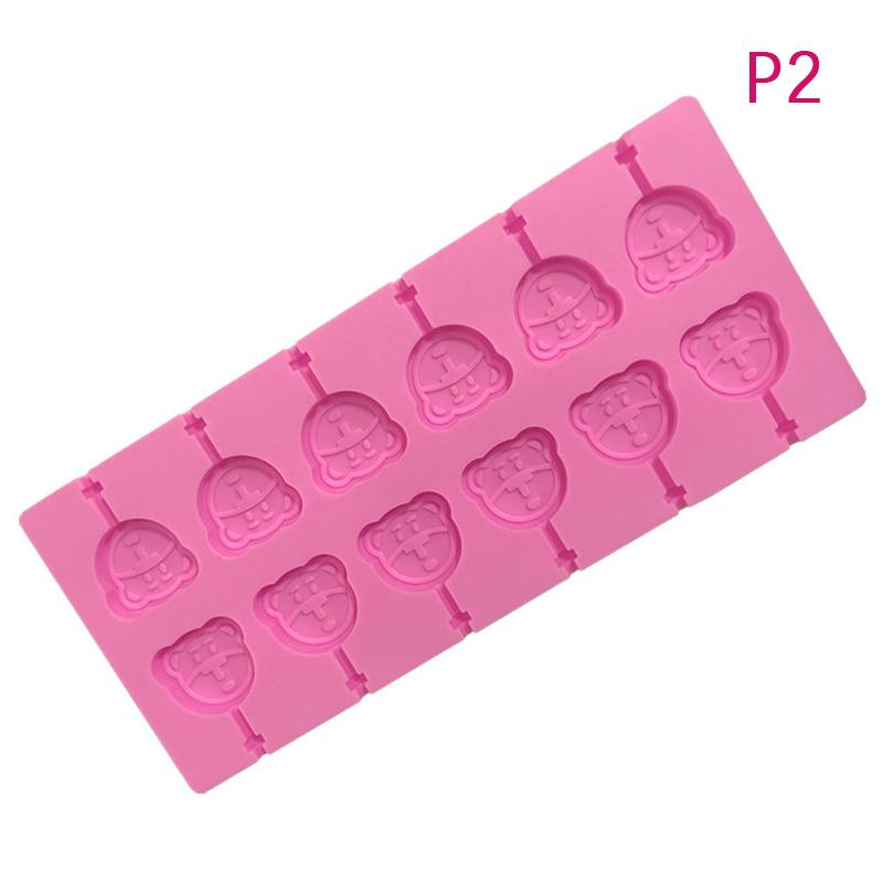 1Pc Reusable Silicone Lolly Mold Set With 12pcs Lolly Sucker Sticks Candy Mold Sucker Molds And Chocolate Hard Candy Mold