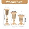 Desktop Metal Trumpets Centerpieces Vase Gold Flowers Vase Welcome Area Road Guide