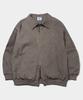 Placestudioman Vintage Washed Cotton Collared Zip-Up Blouson Work Jacket_2 Colors