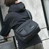 Men Canvas Messenger Bag, Large Capacity Casual Postman Style Single Shoulder Crossbody Bag