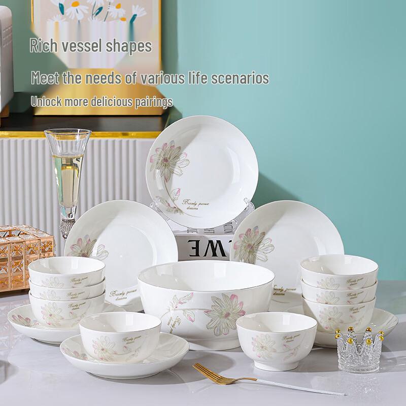 Spring Blossoms Ceramic Dinnerware Set