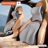 Premium Car Neck & Lumbar Support Pillow - Headrest Cushion for Comfort & Protection