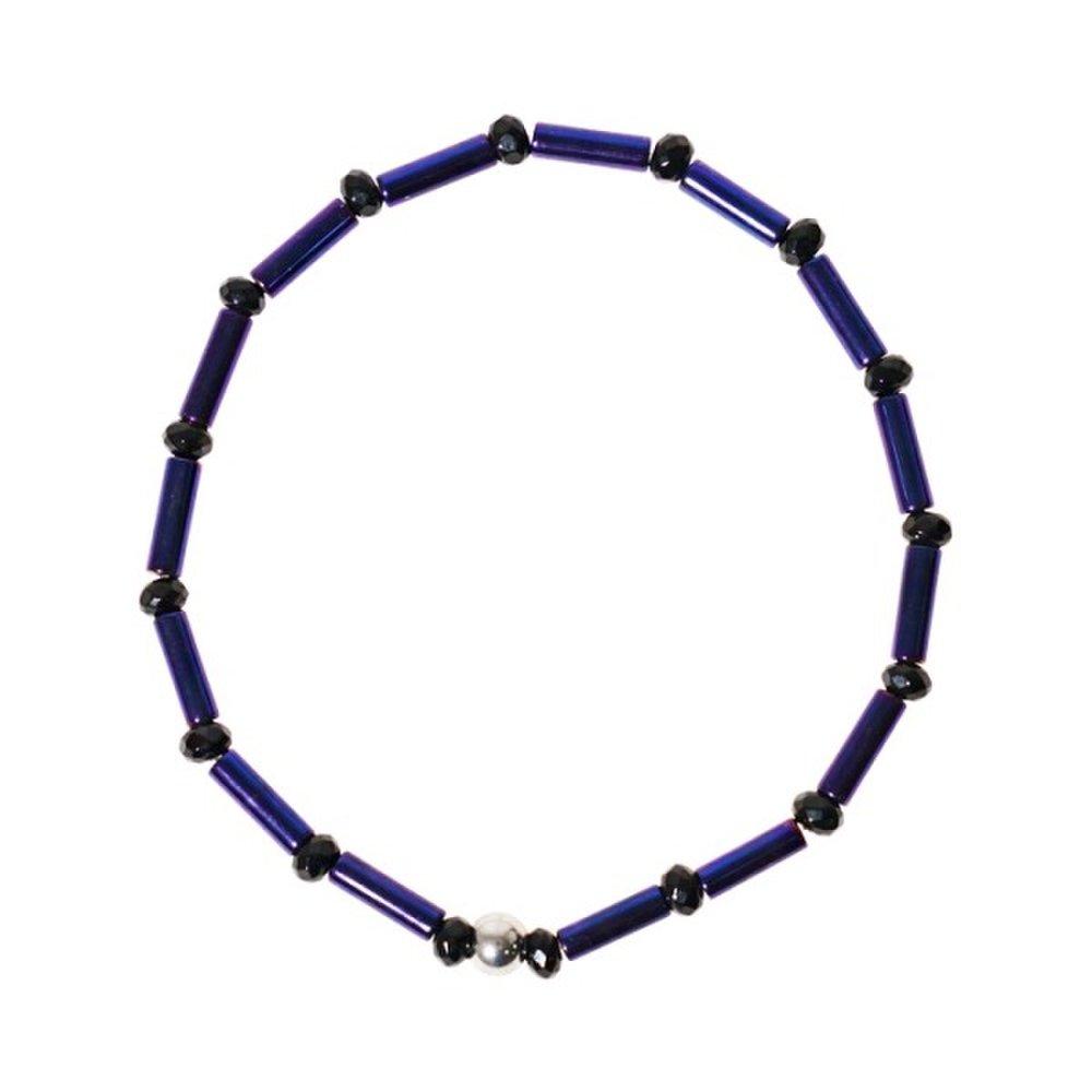 [Jbans Classic] Black Point Seahorse Cylinder Couple Bracelet (C1902-Ac507_Na)