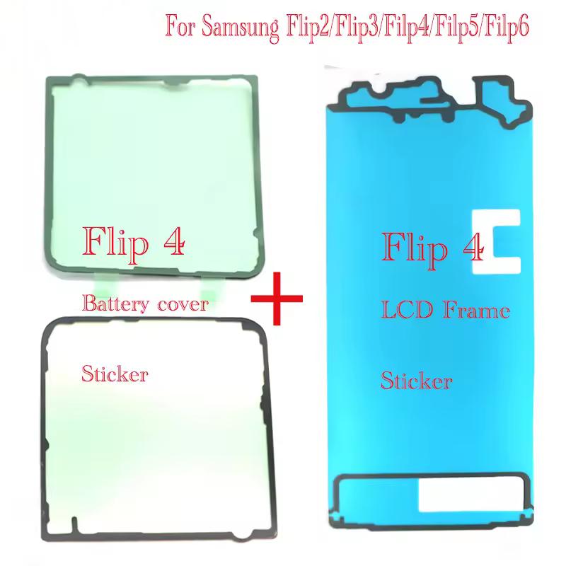 Samsung Galaxy Z Flip 2 3 4 5 6 Arka Pil Arka Kapak Gövdesi Su Geçirmez Mühür Etiketi Yapıştırıcı Bant