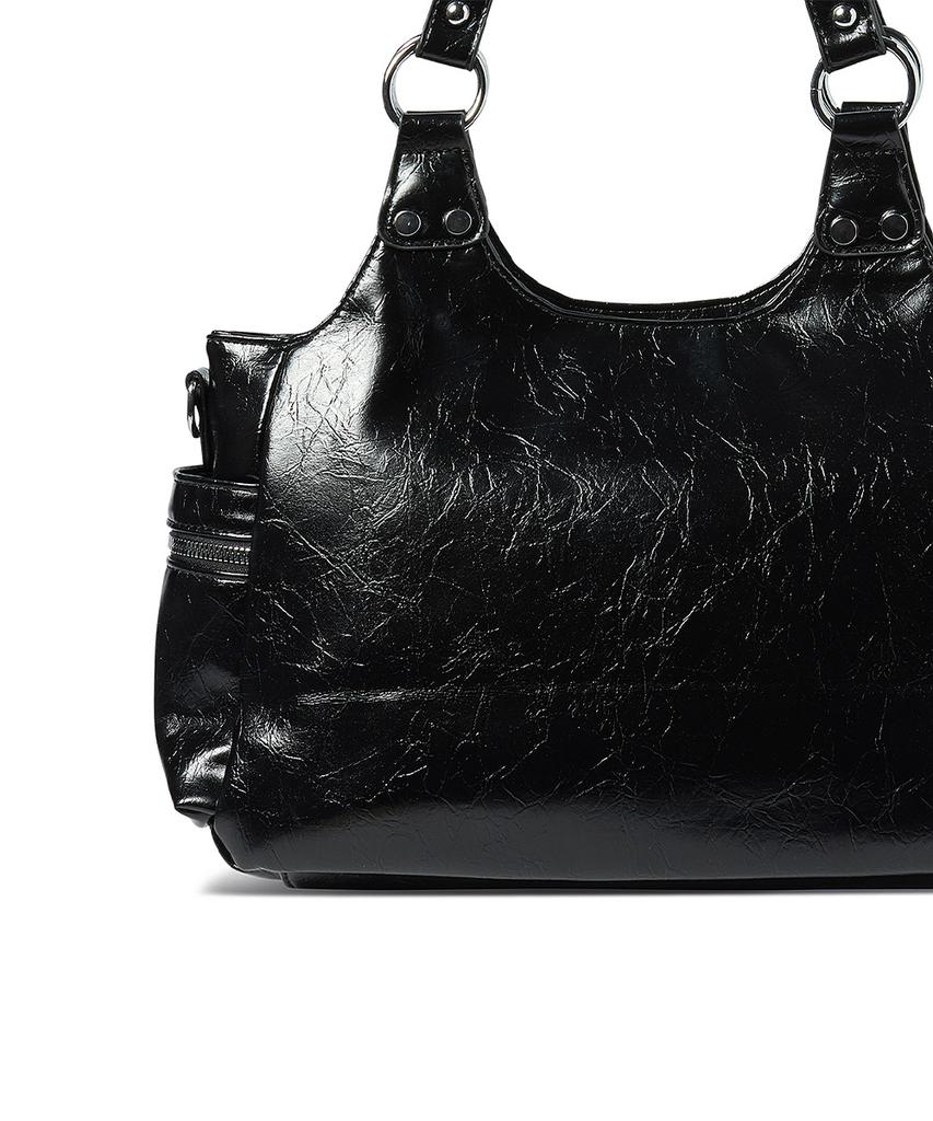 The Green Lab Eyelet Belt Shoulder Bag [Black]