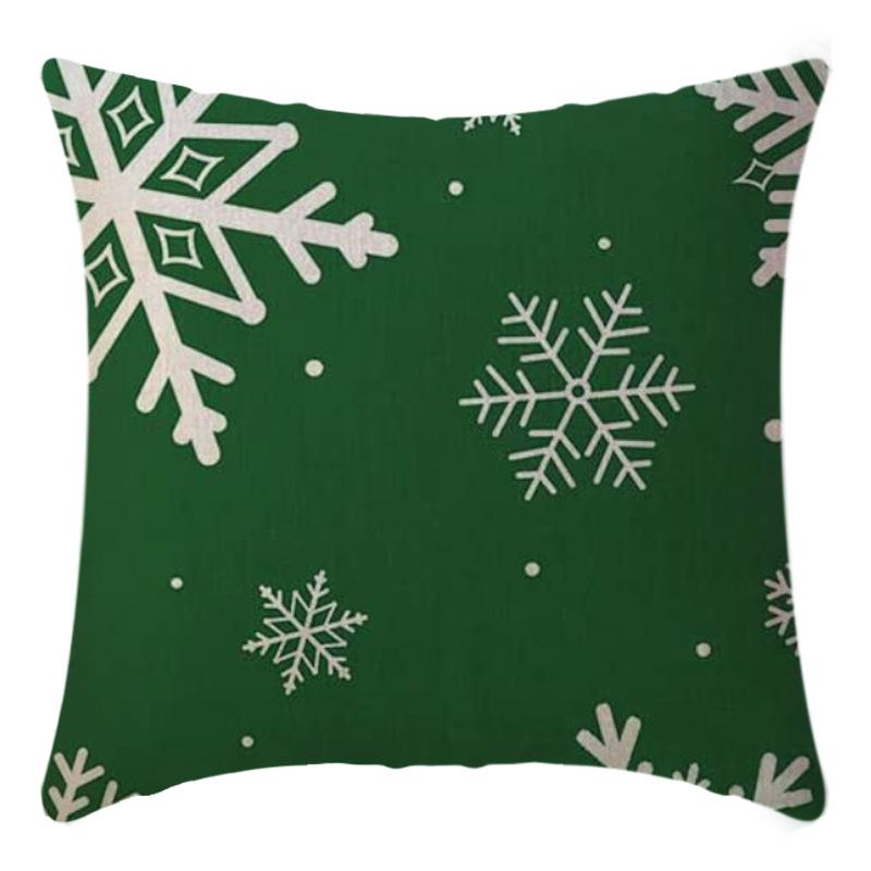 Christmas Pillow Case Printed Living Room Sofa Bedroom Pillow Case Christmas Pillow Case Printed