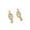 Manufacturer'S Supply Is Full Of Diamond Pig Nose Temperament Advanced Sense Earrings Female Spot