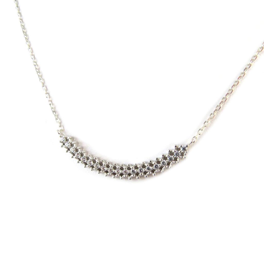 Les Trésors De Lily [N7163] - Silver Necklace 'Sissi' Silver White (rhodium Plated) - 40x4 Mm