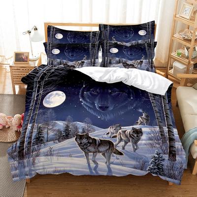 Bettwäscheset Bettbezugset 3D-Bettwäsche Digitaldruck Bettwäsche Queen-Size-Bettwäscheset Modedesign
