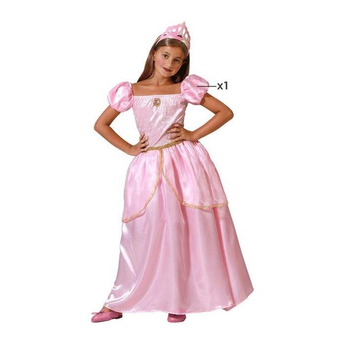 Mädchenkostüm Prinzessin Aurora Rosa