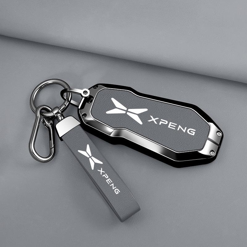 Xiaopeng X9 2026 Ultra Metal Key Case with Remote Control Buckle - New Model Protective Shell