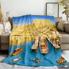 Ancient Egyptian Civilization Thin Blanket The Ancients Daily Printed Warm Throw Blanket for Sofa Bedroom Office Plush Quilt