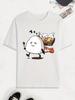 Funny Rice Ball Print TShirt 100 Cotton ONeck Short Sleeve Summer Casual Mens Tshirt Streetwear