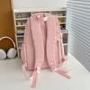 High-value schoolbag for girls, junior high school students, large-capacity backpack, dopamine soft girl travel backpack