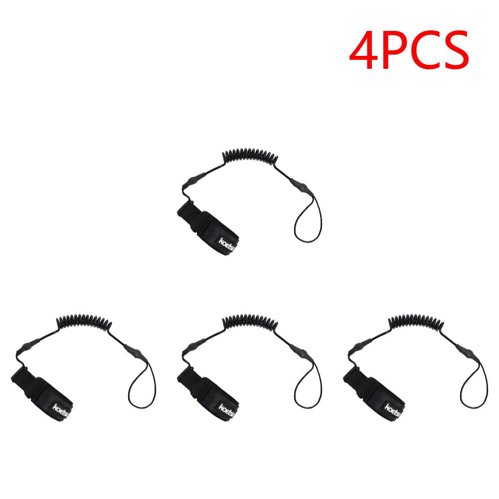 Coiled Bodyboarding Leash TPU Material Strong Cord Stand UP Paddle Board Leg Rope Stretchable for Fishing Tools Rods Strap