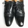 Roberta Valentino Made in Japan Semi Brogue Cap Toe Business Shoes Black Size 24.5 Men's(USED)