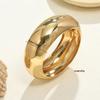 European and American cold wind plain ring open bracelet women exaggerated retro elegant fashion personality wide face bracelet