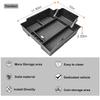 Center Console Organizer Storage Box Tray For 2024-2025 Chevy Silverado EV Work Truck (WT) Car Armrest Box Storage Accessories