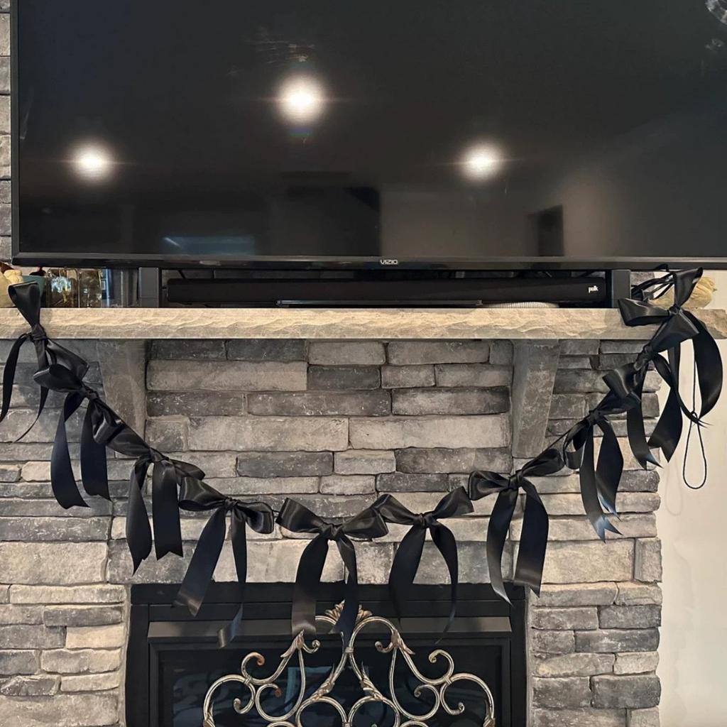 5 Stück Schleifengirlanden Deko für Junggesellinnenabschied Dekorationen Satinband Coquette Tisch Geburtstagsfeier Girlande Schleifdeko Banner Schleifengirlandenbanner