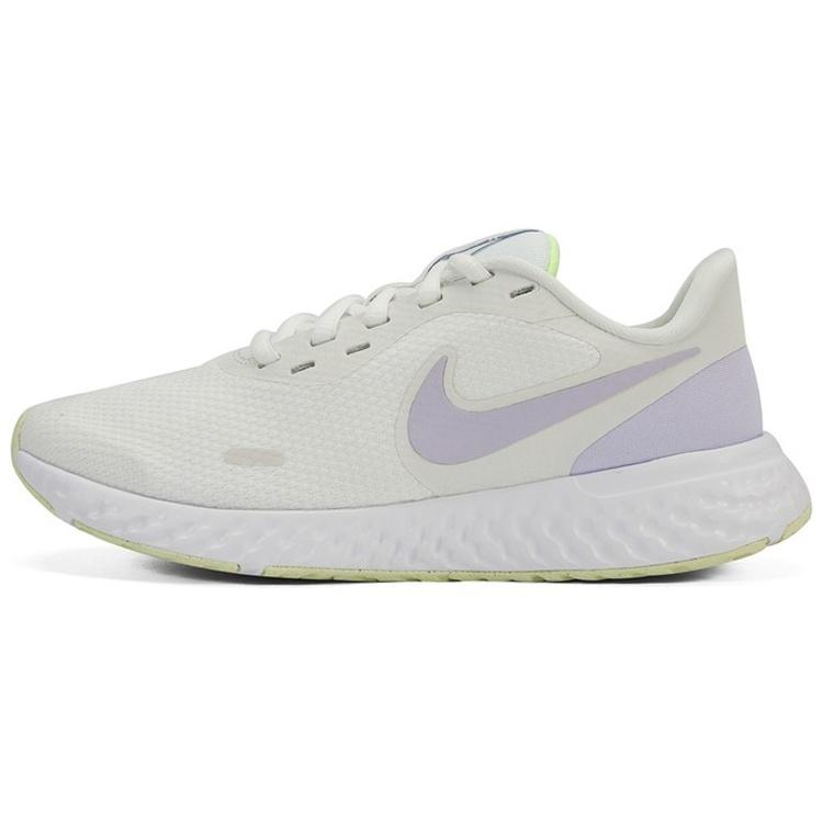 (WMNS) Nike Revolution 5 White Light Purple Women s BQ3207-110 EU 36.5