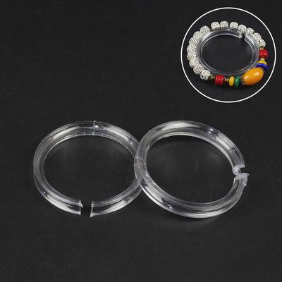 10Pcs Clear Acrylic Bracelet Display Stand Jewelry Display Case Shelf Circle Jewellery Stands