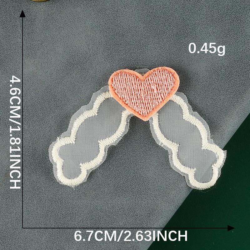 Duoku Original Love Cloth Label Accessories Socks Shoes And Hats Hair Accessories Lace Hairpin Accessories Headgear Brooch Embroidery Sticker