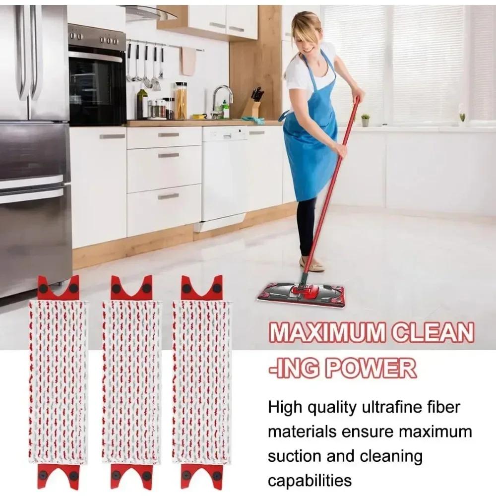 Reusable Flat Spin Mop Cloth High Quality Replacement for Vileda UltraMax Quick Drying Machine Washabl Microfiber Floor Mop Pad