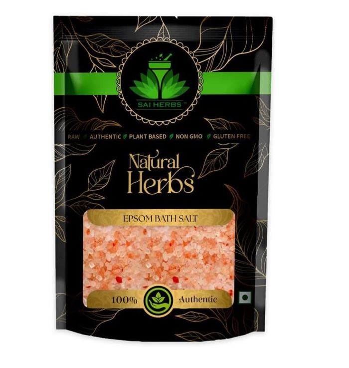SAI HERBS Epsom Bath Salt - Pure Magnesium Sulphate - Pure & Natural (250 g)
