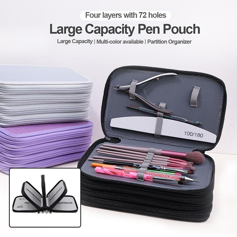 Large Capacity Nail Art Tool Bag Professional Nail Art Brush Case Portable Travel Bags Waterproof Manicure Storage Organizer