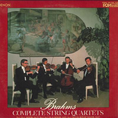 Disque Vinyle JOHANNES BRAHMS, HUGO WOLF, PRAGUE  - Quatuors à Cordes Complets No. 1-3, S OX72078ND Denon 1981 Japon Obi Classique Occasion