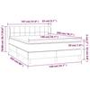 Vidaxl Letto Continentale Con Materasso, Nero, Tessuto 140X200 Cm